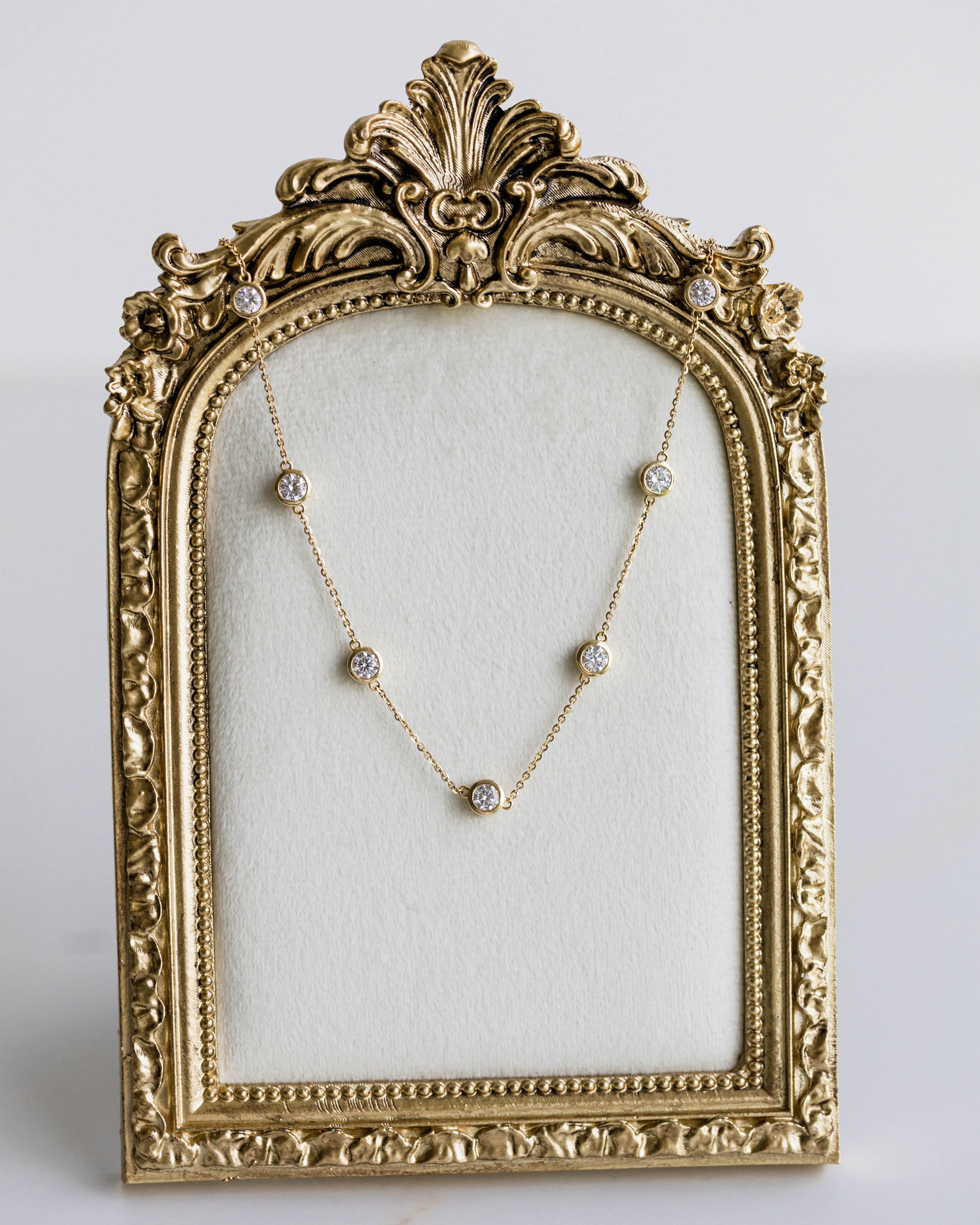 Diamonds by the Yard Necklace — 4.2ctw Yellow Gold