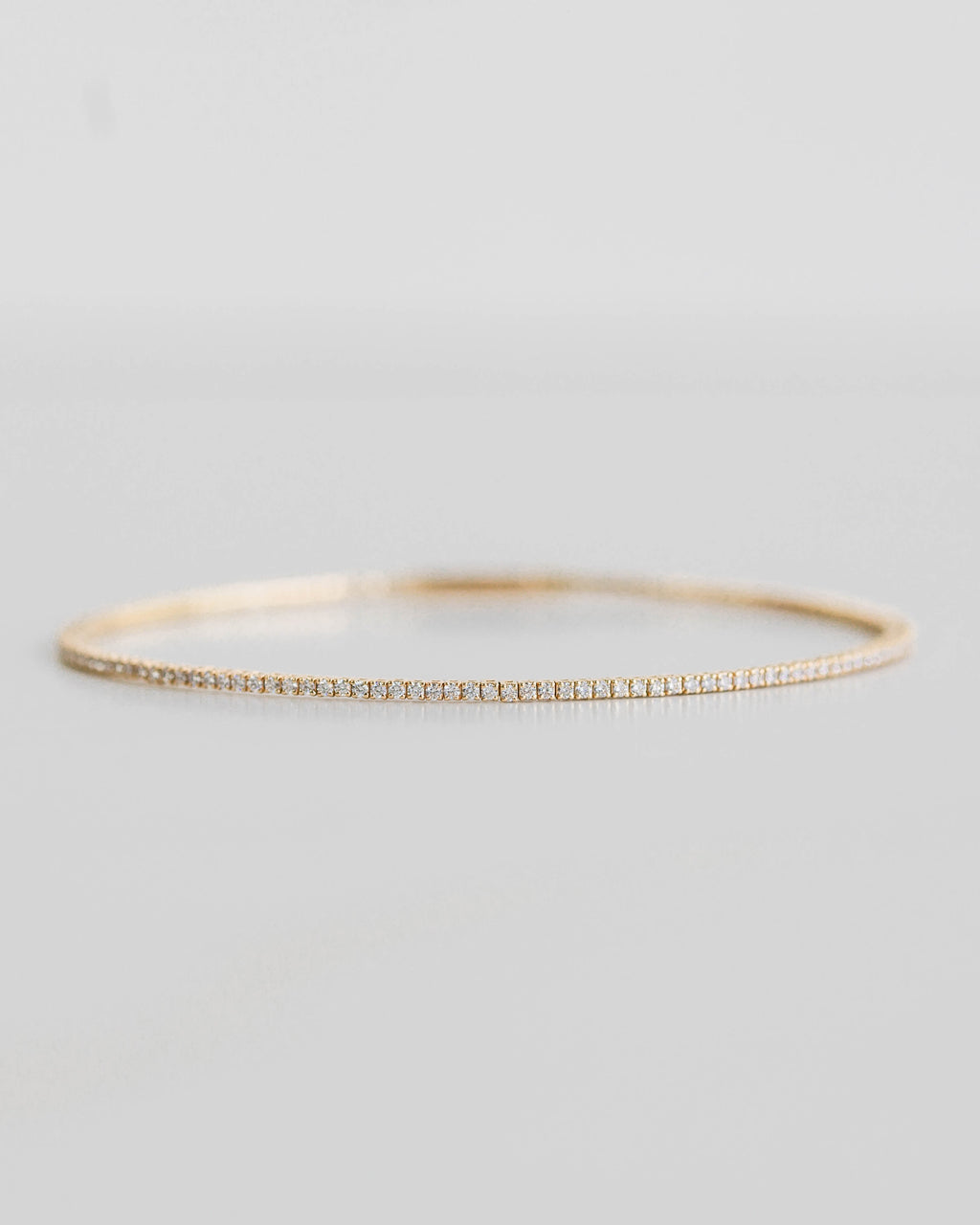 Flexible Diamond Bangle — 1.0ctw Yellow Gold