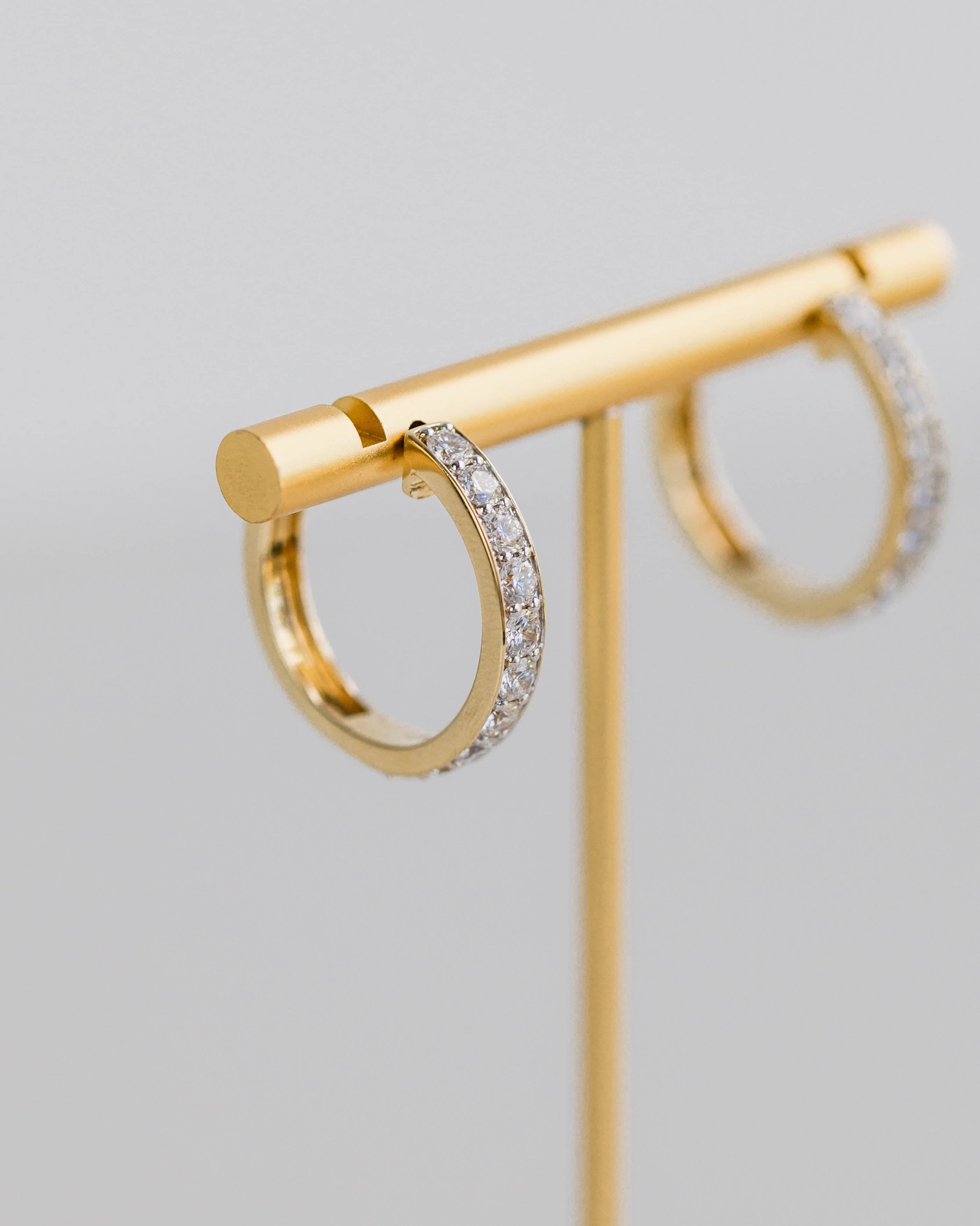Huggie Hoop Earrings — 2.0ctw Yellow Gold