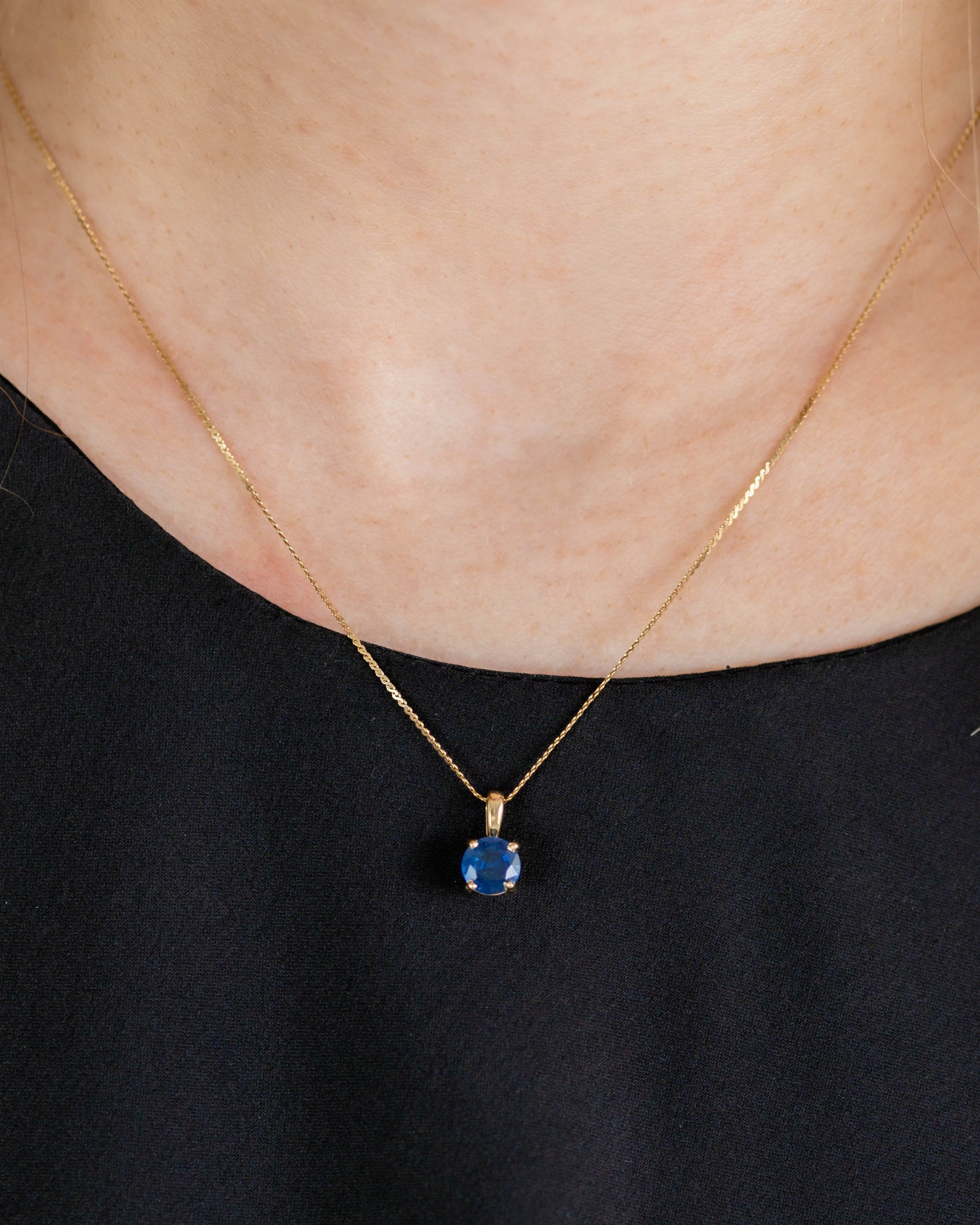 The Sapphire Whisper Necklace
