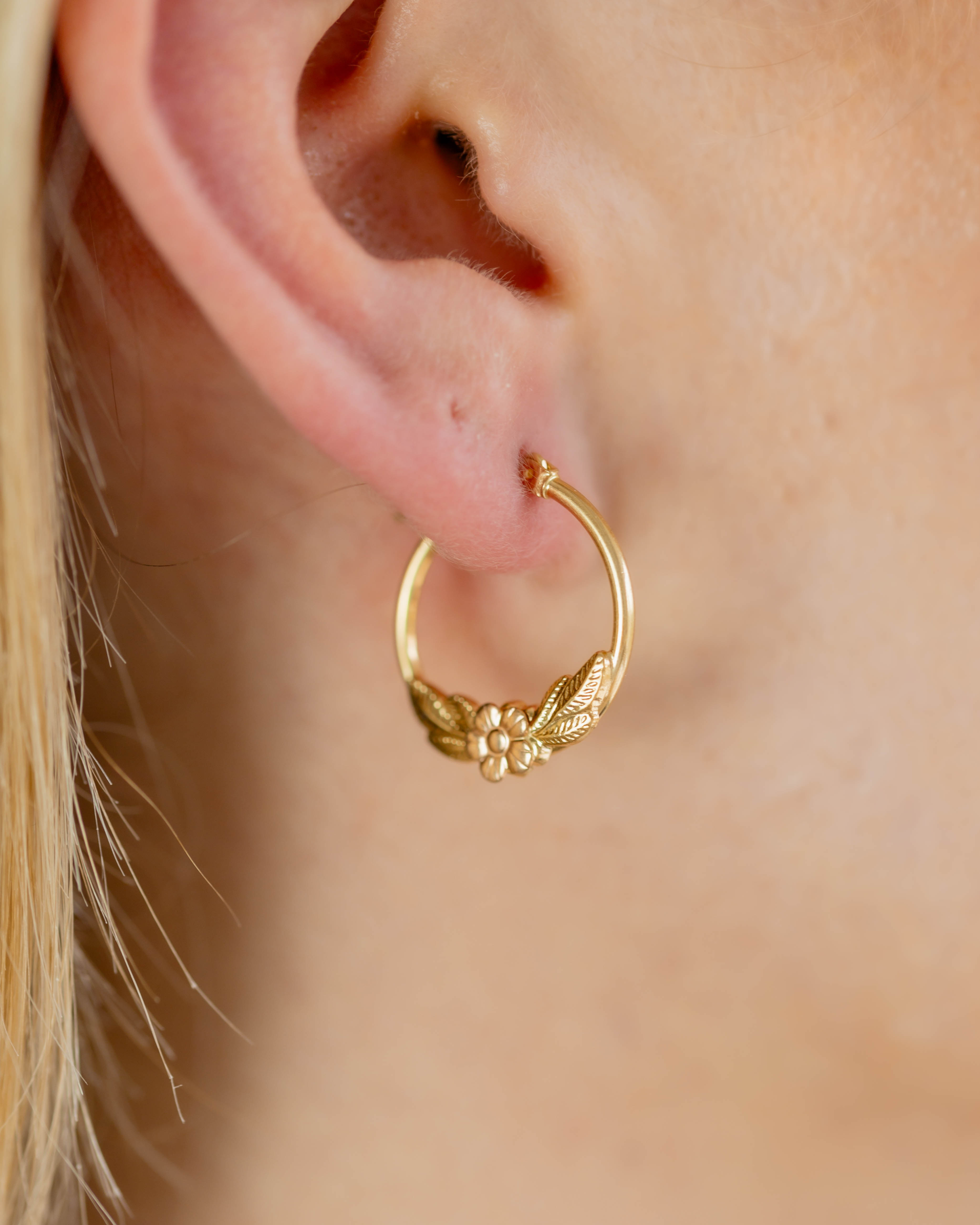 The Dainty Daisy Hoops