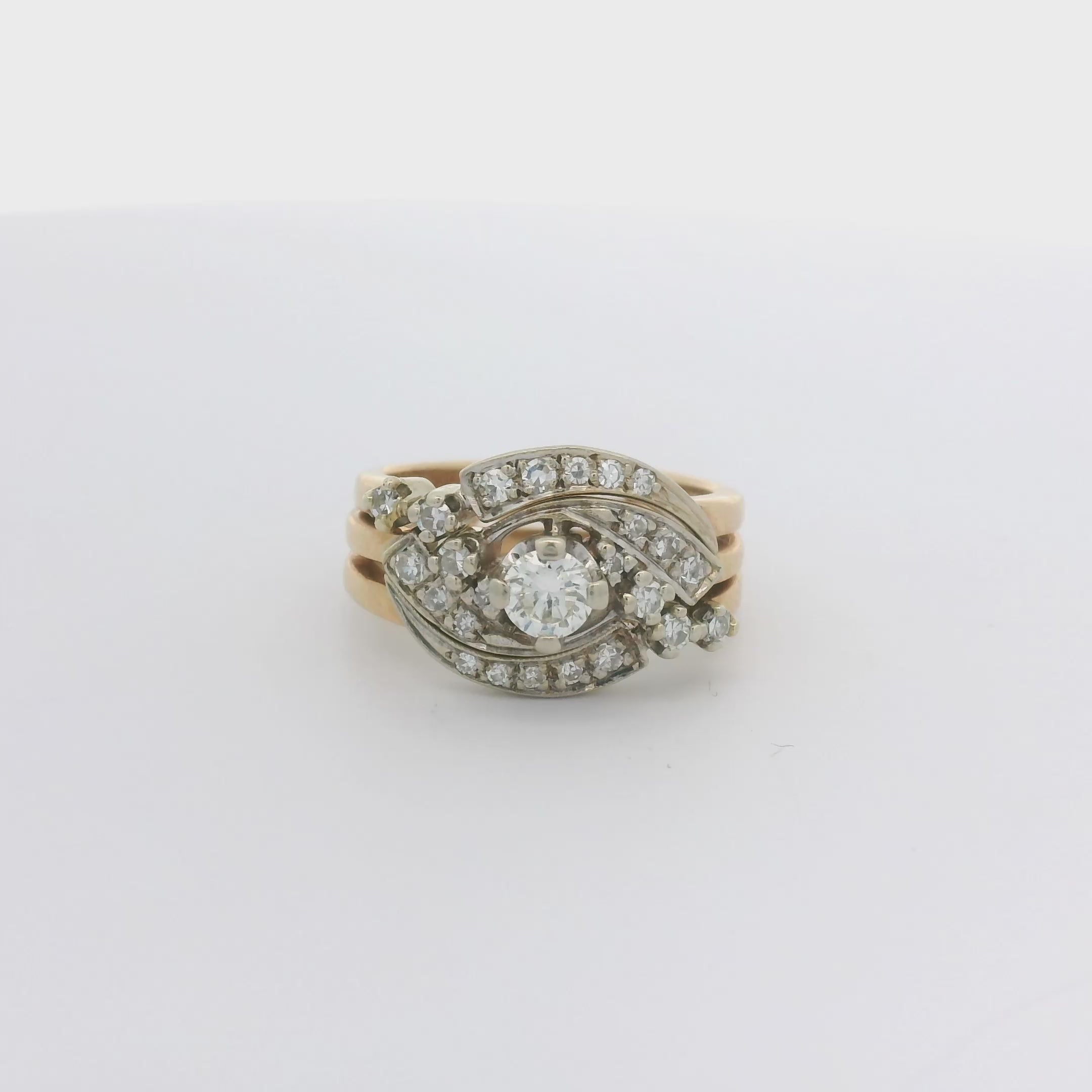 Gatsby Diamond Trio Ring Set